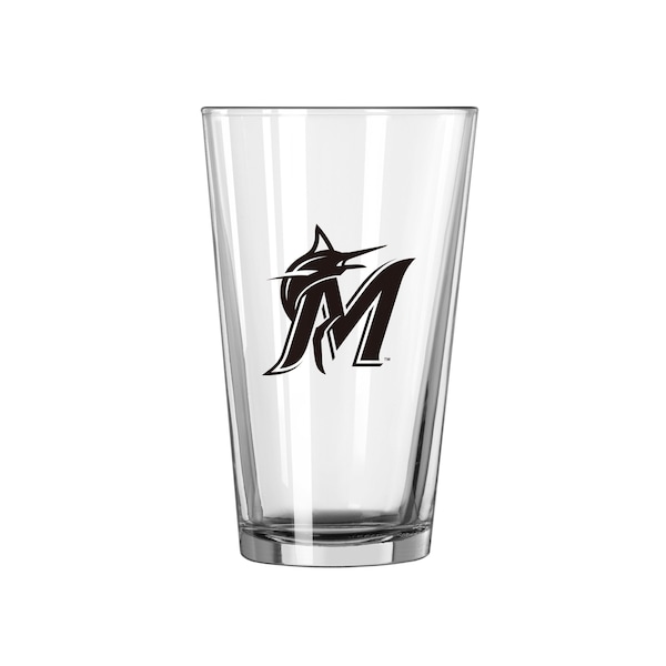 Logo Brands Miami Marlins 16oz Gameday Pint Glass 512-G16P-1 - main